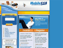 Tablet Screenshot of mobile118.co.uk